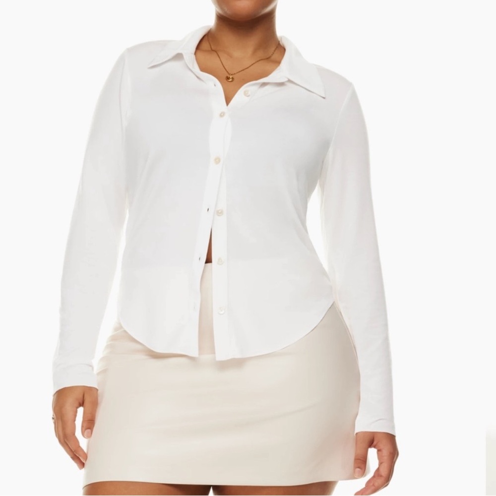 Aritzia White Button Down Shirt